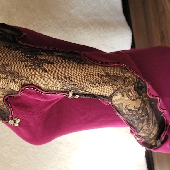 𝅺VENUS Lace Detail Sweater Dress Venus Lace Detail Sweater Dress Venus Lace - Picture 16 of 16